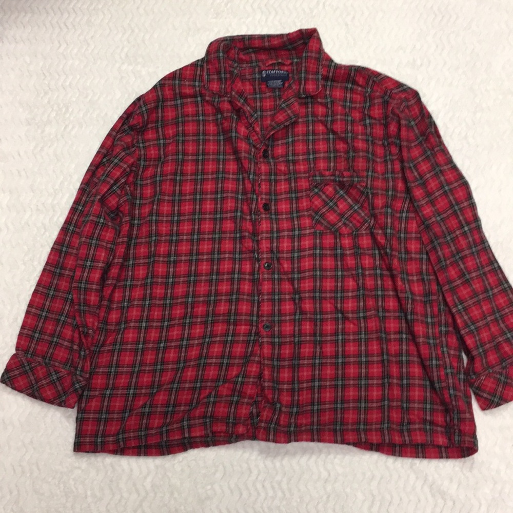 Stanford button down pajama top mens size XXLarge